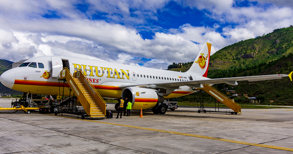 Bhutan Airlines at Paro International Airport
