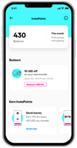 Instapoints in instarem app