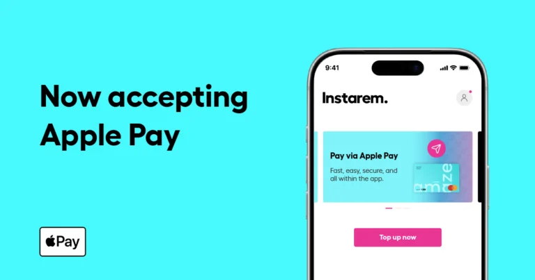 Introducing a faster, easier way to top up amaze with Apple Pay