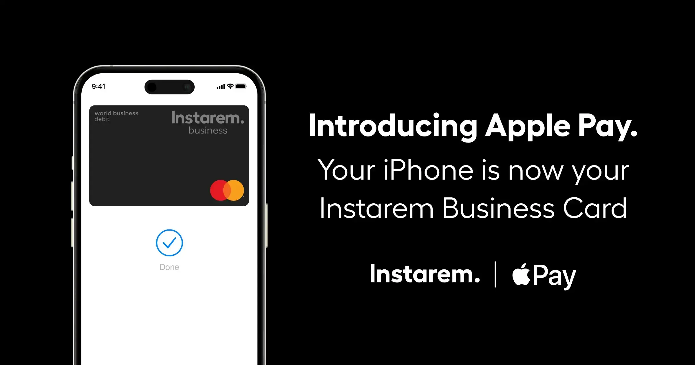 Instarem Business Card with Apple Pay on iPhone